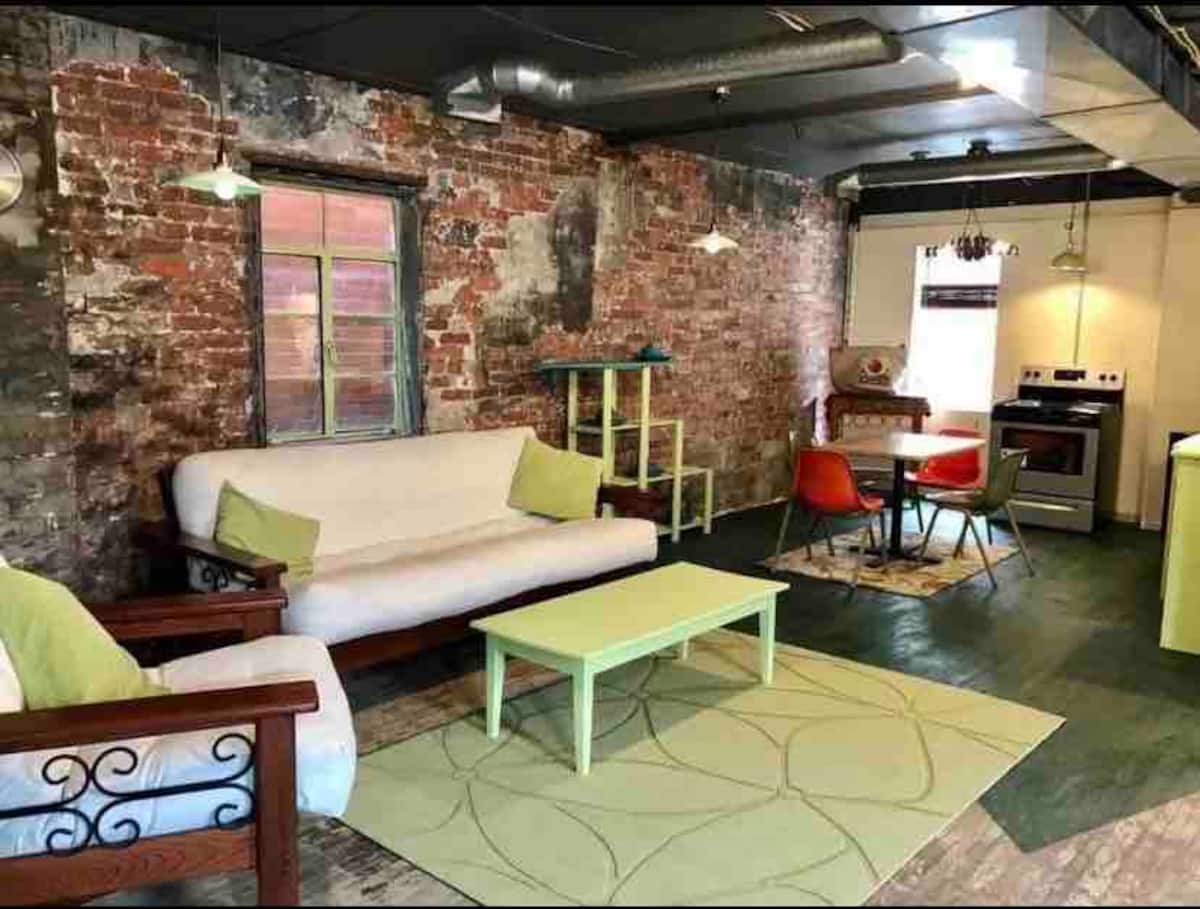 Living area with sofa and coffee table