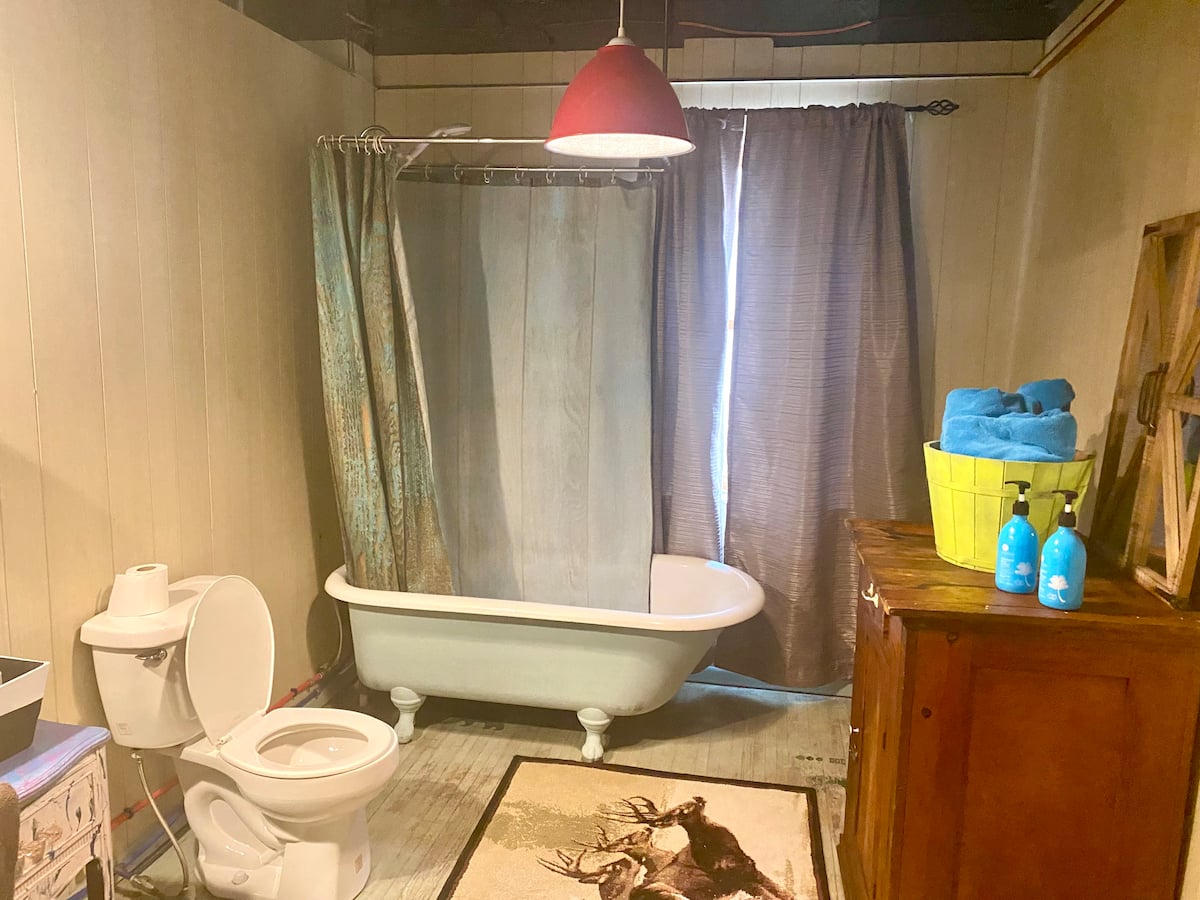 Private bathroom with bathtub